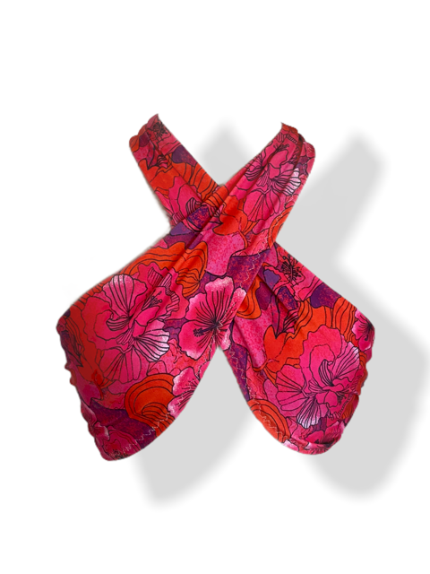 Hibiscus Wrap Top