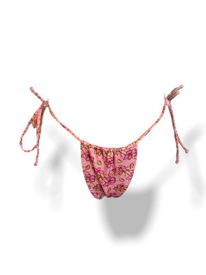 Pink Hibiscus String Bottoms