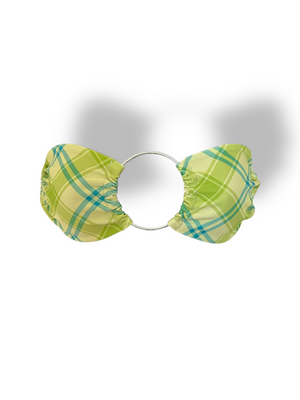 Green Plaid Ring Top