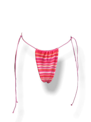 Pink Striped String Bottoms